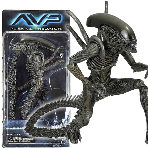 Figura de acción NECA Aliens Warrior Alien vs Predator AVP negra 7" serie 1:12 7 - Imagen 1 de 7