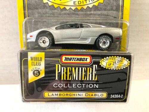 Matchbox Premiere Collection - LAMBORGHINI DIABLO - World Class Series 5 Silver - Picture 2 of 4