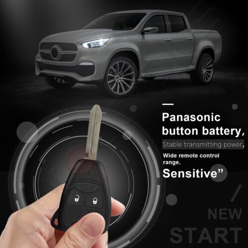 2 Remote Car Key Fob for Dodge Durango Nitro 2004 2005 2006 2007-2010 Buttons - Picture 6 of 6