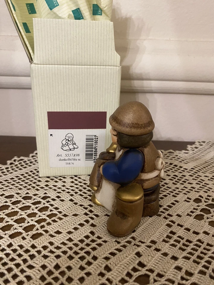 Thun Calzolaio del Presepe Classico Blu. Con Scatola - Immagine 2 di 4