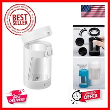 Glass Jars with Magnifying Lid and Light, Light-Up LED Transparent Storage Co...