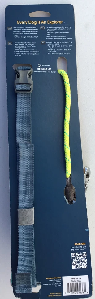 Correa para perro Ruffwear Hitch Hiker 12 ft azul pizarra Foto 3 de 4