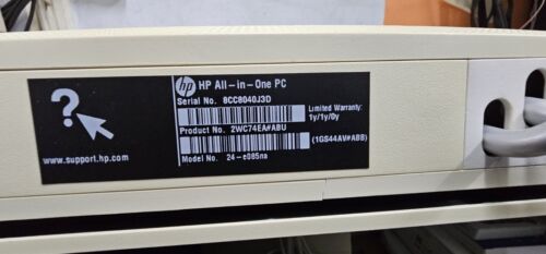 HP Pavilion AIO 24-e085na AMD A9-9400@2.4Ghz 8GB RAM 240GB SSD Win10 bundle - Picture 2 of 15
