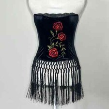 Vintage Victoria  s Secret Rose Corset Small
