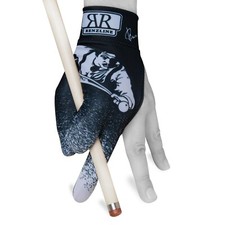 LONGONI Renzline Billiard POOL CUE GLOVE for Left hand White/Black