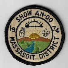 1974 Show An-Do Massasoit District BLACK Border (SEWN) [Q-1079]