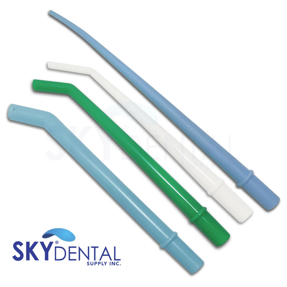 SKY CHOICE 100 x Surgical Tips Dental Aspirator Suction Tips X Small Large Medium X-Large