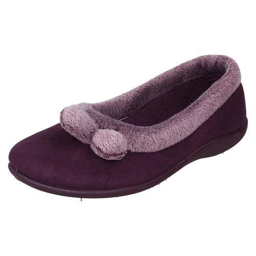 Pantuflas de terciopelo Rosebank Lucy para damas - Imagen 8 de 16