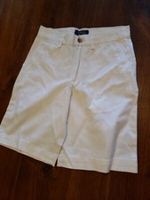 New Polo Ralph Lauren Boys' White Classic Chino Shorts 12