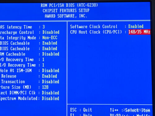 SLOT 1 AT A-Trend ATC-6230 *Coppermine* Motherboard, CPU & 256 MB RAM + Bonus - Picture 8 of 13