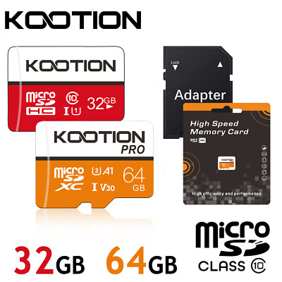 LOT 32/64GB Micro SD Card 4K UHD TF Memory Card Class 10 USH-I Memory TF Card