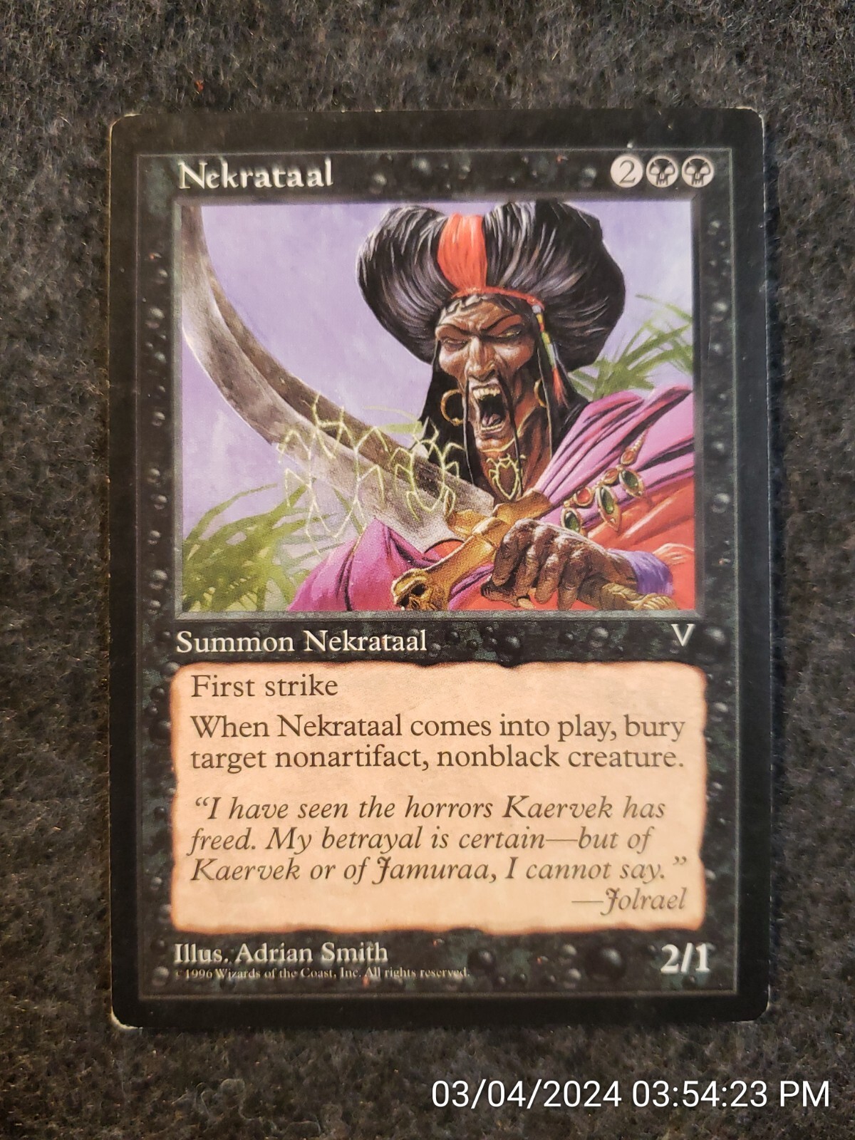 Nekrataal *Uncommon* Magic MtG x1 Visions (DS3D1E3)