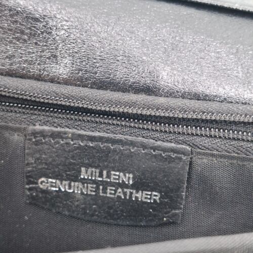 MILLENI WOMENS BLACK LEATHER PURSE CARD WALLET LADIES - PRELOVED - Picture 6 of 6