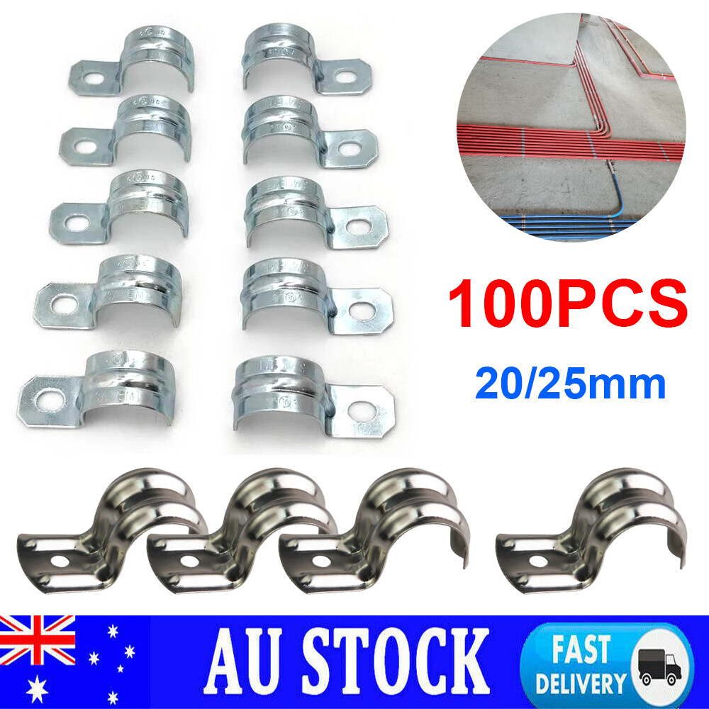 AU 20mm 25mm Half Saddle Clips Clamps for Rigid Conduit PVC