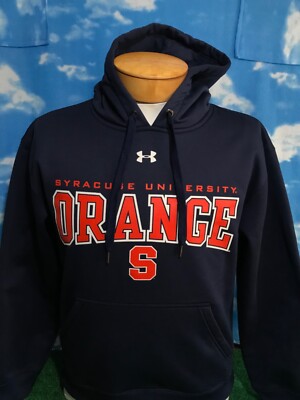 Syracuse Orangemen Orange Hoodie Small Sweatshirt under armour Sweater 24  S9