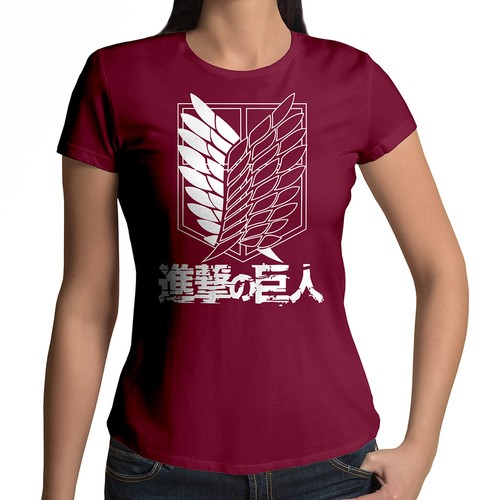 Juniors Women T-Shirt Custom Attack on Titan Survey Recon Corps Scouting Legion - Picture 17 of 36