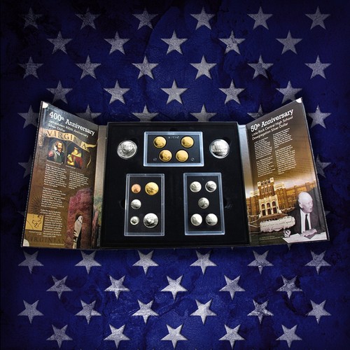 2007-2008 US Mint Legacy Proof Sets 31 Coins 2 Complete Sets Over 3oz Of Silver - 第 3/9 張圖片