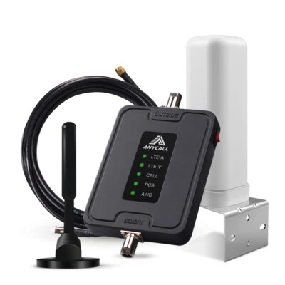 4G LTE Cell Phone Signal Booster AT&T Verizon 700/850/1700/1900MHz Truck RV Kit - Image 1 of 4