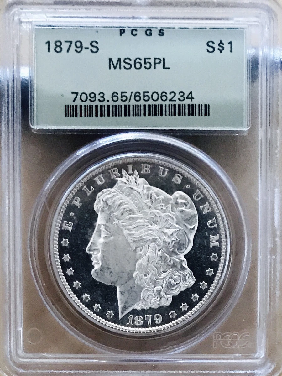 1879-S モルガンダラー銀貨・ドル MS65 PCGS認証 アメリカ 065 PCGS Certified MS 65 Graded 1879 Year Morgan US Dollars (1878-1921
