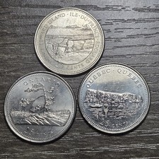 1992  PEI, Quebe, Ontario Provincial Quarters 25 Cents  PQ20