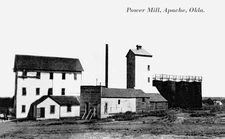 Apache, Oklahoma ~ Power Mill ~ Postcard COPY #10571