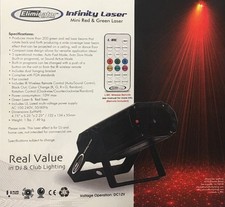 Eliminator Lighting Infinity Laser Red  Green Laser Effect with Multiple Sky