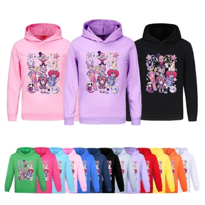 Kids The Amazing Digital Circus Casual Hoodie Hooded Sweatshirt Tops Xmas Gift