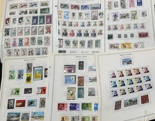 MOROCCO STAMP COLLECTION 1956 1996 ON MINKUS ALBUM PAGES 500 USED MH