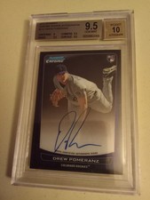 2012 Bowman Chrome Drew Pomeranz AUTOGRAPH #212 Graded BGS 9.5 Gem Mint Rookie