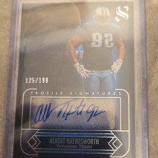 Panini Silhouette Profile Signatures Autograph Albert Haynesworth Titans /199
