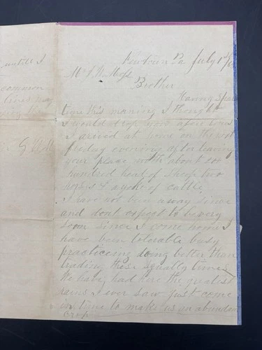 July 1863 Newtown Pennsylvania Battle Gettysburg Civil War Rebels Attacking