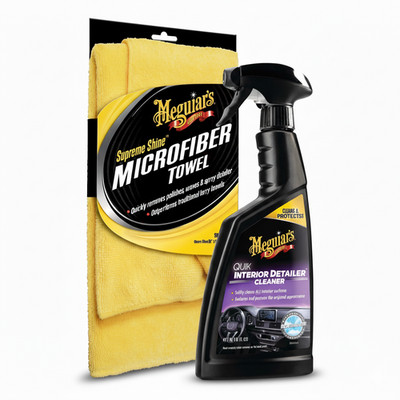 Meguiar's  Quik Interior Detailer  Innenraumreiniger + Microfiber Handtuch