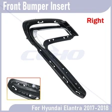 For 2017 2018 Hyundai Elantra Front Bumper Light Bezel Passenger Right Side