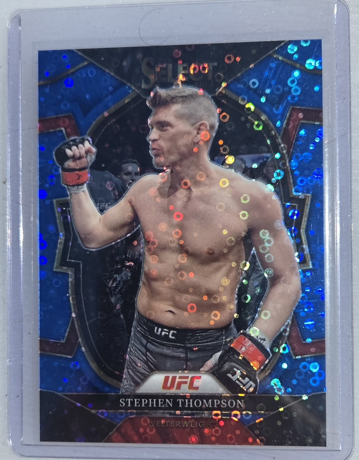 2023 Panini Select UFC Concourse  Blue Disco Prizm 20/49 Stephen Thompson 