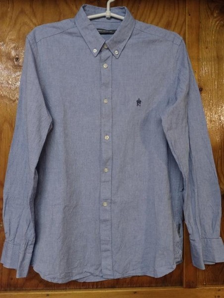 Men French Connection Shirt Blue Cotton 38 / M /