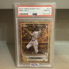 2022 Topps Chrome Gilded Oneil Cruz Rookie Card /99 PSA 10 Gem Mint RC Pirates