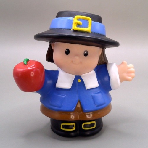 Fisher Price Little People Pilgrim Thanksgiving Figure with Apple