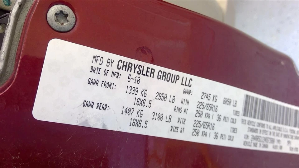 Used A/C Compressor fits: 2010 Chrysler Town & country 3.3L w/rear AC Grade A - Image 4 of 4