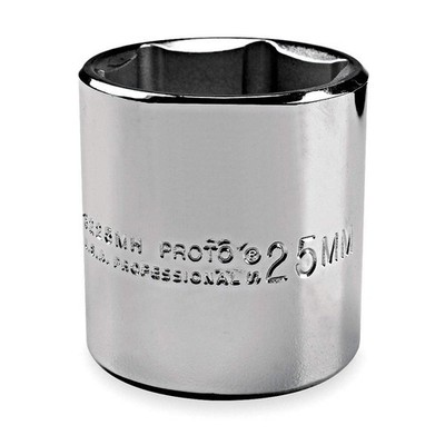 PROTO J4716 Socket, Steel, Chrome, 1/2 in 429M84