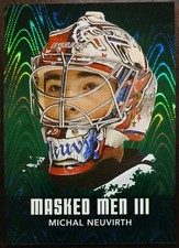 2010 - 2011 ITG Masked Men III Michal Neuvirth Emerald 1/1 #MM-35 Hockey Card