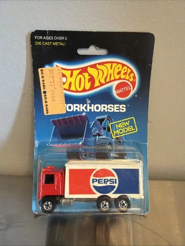 Vintage 1988 Hot Wheels Workhorses #2806 Pepsi Highway Hauler Truck
