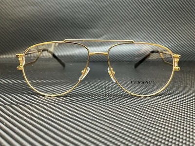 VERSACE VE1269 1002 Gold Pilot Men's 57 mm Eyeglasses