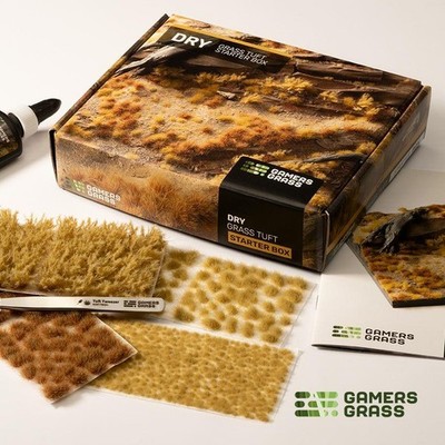 Gamers Grass Tuft Starter Box - Dry Grass (Wargame / Model Basing)