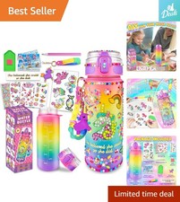 Decorate Your Own Unicorn Water Bottle Kit - Fun Arts  Crafts for Girls 5-12