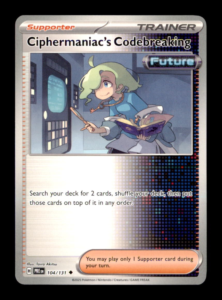 Ciphermaniac's Codebreaking Uncommon SV: Prismatic Evolutions 104/131 NM