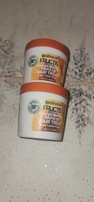 2  Garnier Fructis Damage Repairing Papaya Hair Treat 3-in-1 Hair Mask