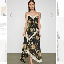 BCBG MAXAZRIA FLORAL HANDKERCHIEF DRESS