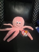 Inky the Octopus - Grey, No Mouth - Beanie Babies - Beaniepedia