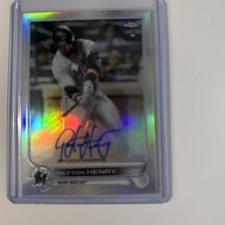 2022 Topps Chrome - Rookie Autographs Payton Henry #RA-PH Refractor /499