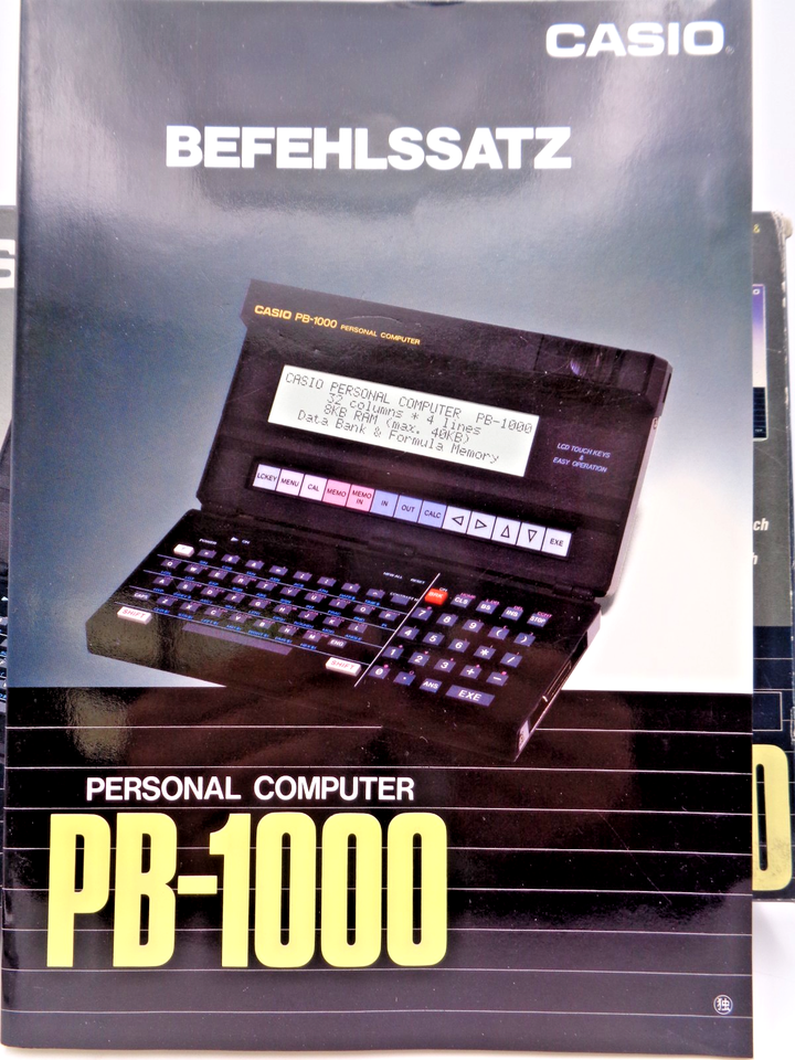 CASIO POCKET COMPUTER PB-1000 (+ ORIGINALVERPACKUNG +32KB RAM-PACK ...